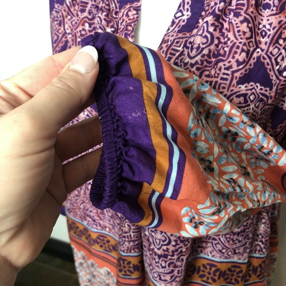 Beach Lunch Lounge M Medallion Pullover Purple Cor - Picture 3 of 9